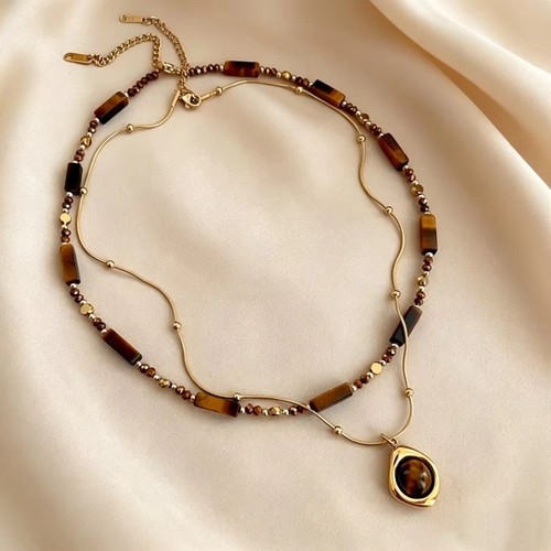 Retro tiger eye stone - tiger,