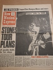 NME Magazine 27 NOVEMBER 1971 Stones Zappa Baez Cher Kongos ELO Kinks Whittaker