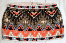 ***STUNNING***ALL SAINTS AZTEC SEQUIN EMBELLISHED SKIRT, UK10, US6, EU38