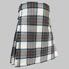Men's Scottish Stewart Blue Dress Tartan Kilt Handmade Traditional 8 Yard Kilts