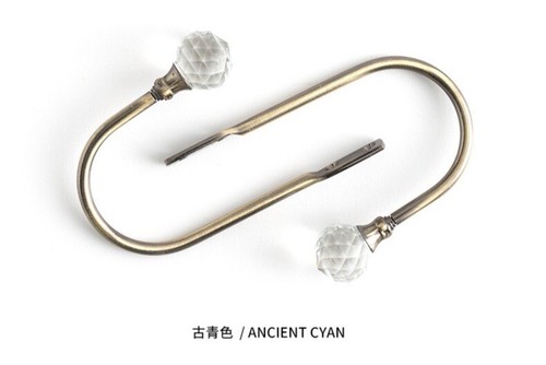 Crystal curtain holdbacks - 2x,