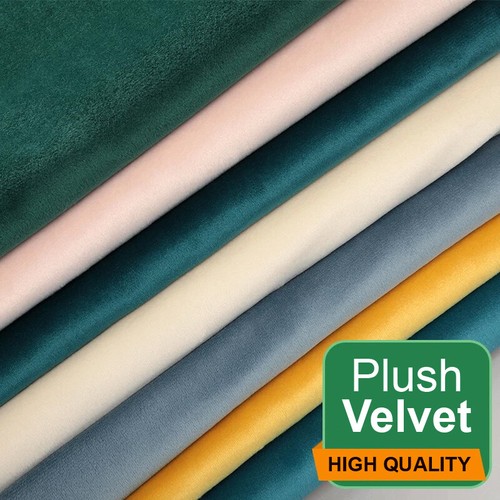 Plain velvet fabric material - plain,