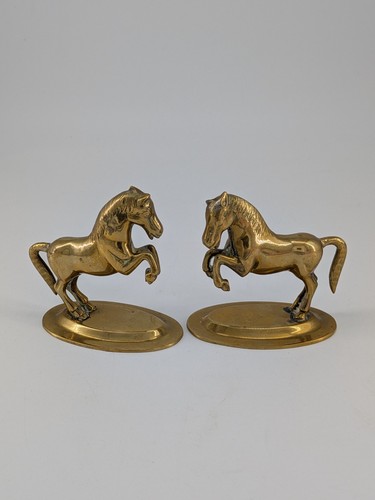 Vintage pair brass rearing - pair,