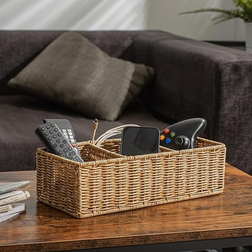 Wicker basket with - basket, 3