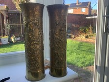 Trench Art Brass Shell Cases