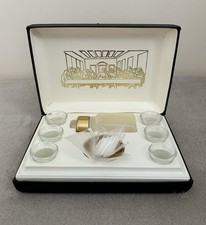 Vintage Travel Communion Set For Six People In Original Case
