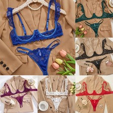 UK Womens Lace Open Cup Bra