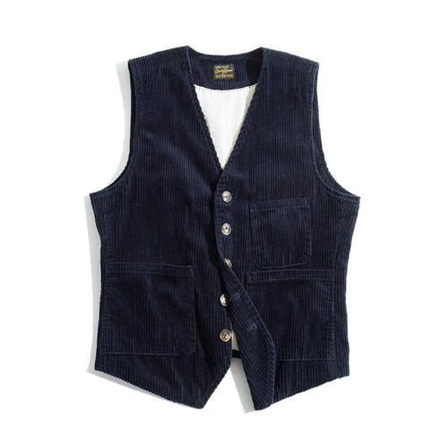 Mens corduroy cotton work vest - mens,