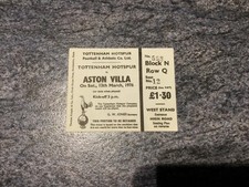 75/6 TICKET Tottenham Spurs v