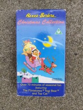 VHS Video Tape Hanna Barbera Christmas Collection Cartoon Cardboard Cover