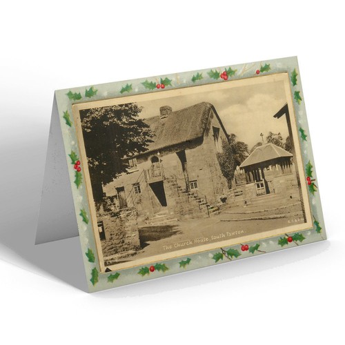 Xmas notelet vintage devon - xmas,