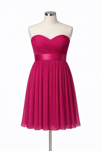 Knee length magenta sleeveless - length,