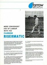 Farrow Irrigation Risermatic Sprinkler Leaflet / Brochure  7104E