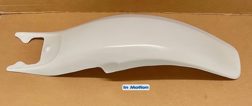 Rear plastic mudguard white - rear,