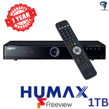 Humax 1TB HDR-FOX T2 Freeview Twin Tuner HD Recorder Receiver Box PVR HDMI 1TB