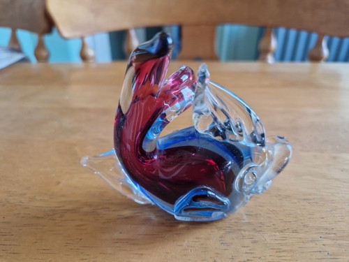 Glass angel fish ornament - ,