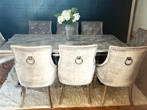 Arianna grey marble seater - grey, 8