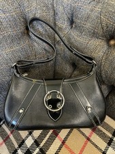 Lancel Paris Black Leather And