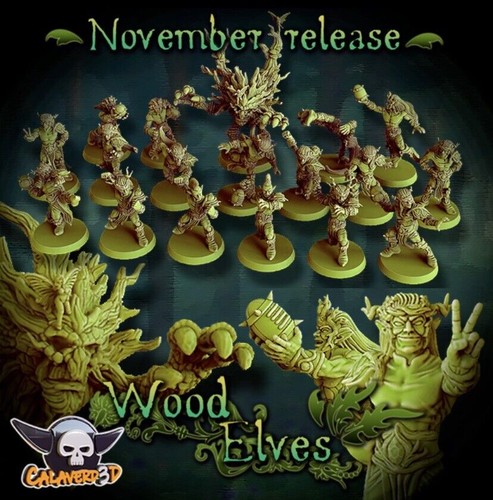 Wood elf fantasy football team - elf,