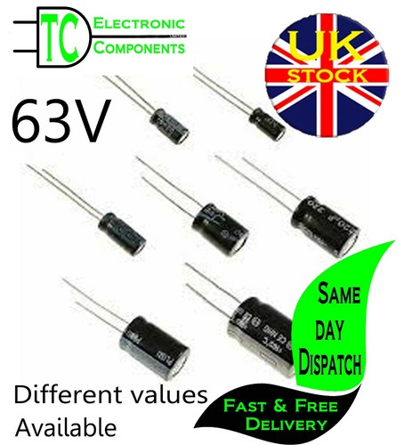 63v electrolytic capacitors - electrolytic,