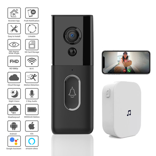 Video wireless wifi doorbell - wifi,
