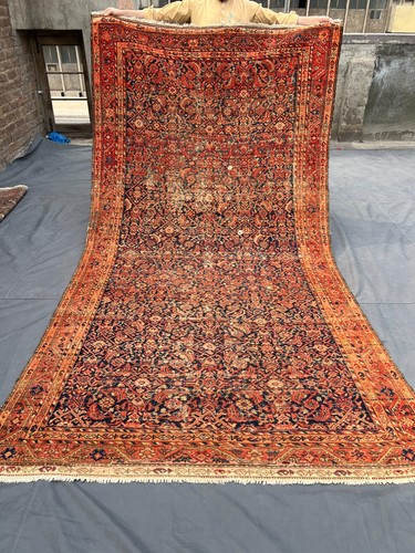 Antique afghan tribal rug hand - antique,