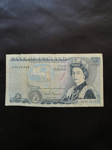 Vintage bank england 5 - bank, £5