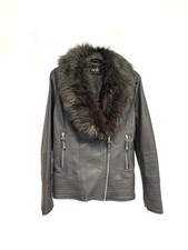 Wallis Grey Faux Leather Fur