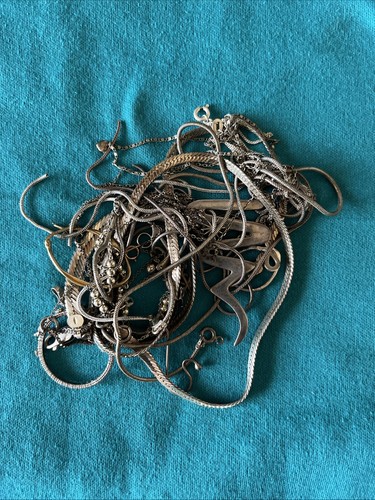 Broken scrap 925 silver - broken, chains