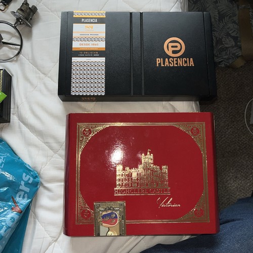 Vintage cigar boxes wooden - boxes,