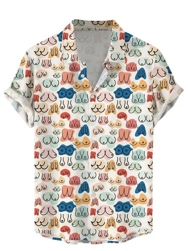 Mens button down shirts funny - button,