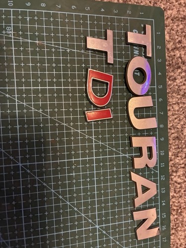 Touran tdi tailgate badge - vw,