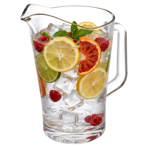 Large thick glass water - 1.8l,