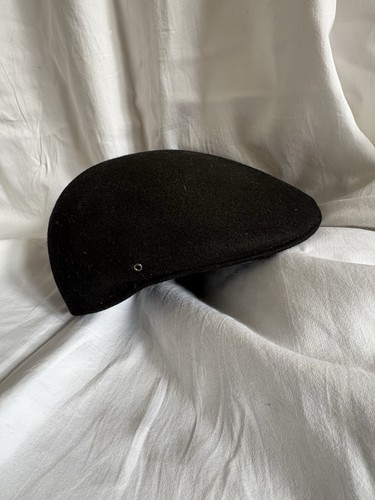 John lewis black felt newsboy - black,