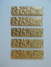 Ten Art Nouveau Cherub Frieze Plaques Dolls House Accessories