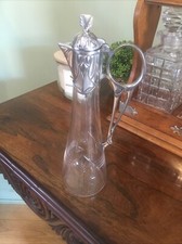 A BEAUTIFUL ANTIQUE WMF ART NOUVEAU CLARET JUG , CIRCA 1890.