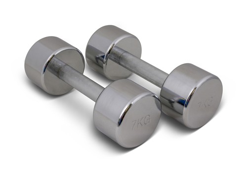 Chromed dumbbells fitness - -,