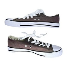 Lee Cooper Canvas Trainers - Dark Grey Unisex Size 7 Lace-Up Casual Shoes