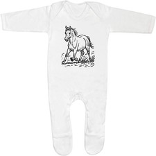 'Horse Trotting' Baby Romper