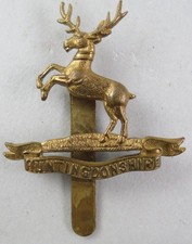 Military Cap Badge Huntingdonshire Home Guard / Cyclist Battalion British Army