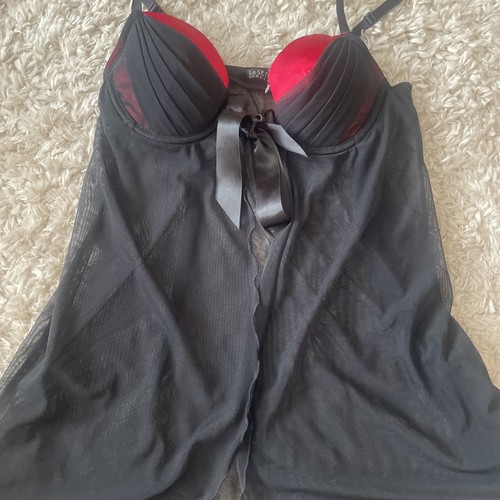 Senza satin lace babydoll - &,