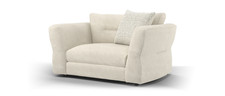 Sofology Reign Fabric Loveseat Chair in Beige/Natural Mix