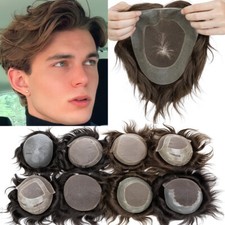 Mens Thin Skin PU Remy Human