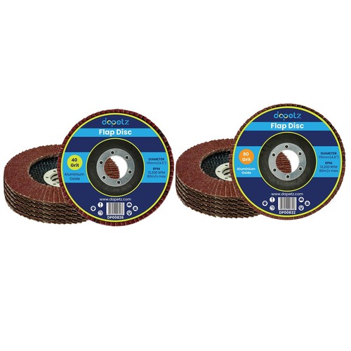10x flap discs - discs, 115mm