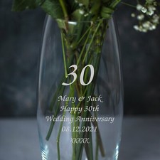 Personalised 30 Years Glass