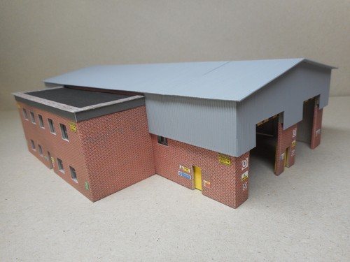 Gauge locomotive shed model - n,