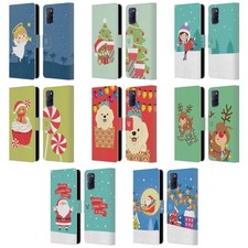 HEAD CASE DESIGNS JOLLY CHRISTMAS TOONS LEATHER BOOK WALLET CASE FOR OPPO PHONES