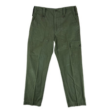 British Army Trousers Olive Green Fatigues Workwear Vintage 80s W33 L30.5