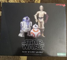 Star Wars Art FX statue C3PO, R2-D2 and BB-8 NIB Kotobukiya