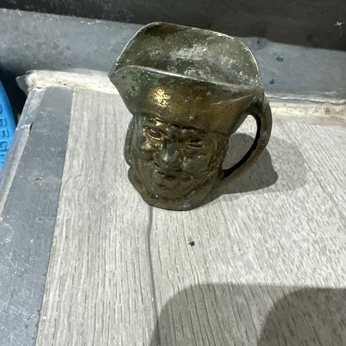 Vintage metal miniature toby - vintage,